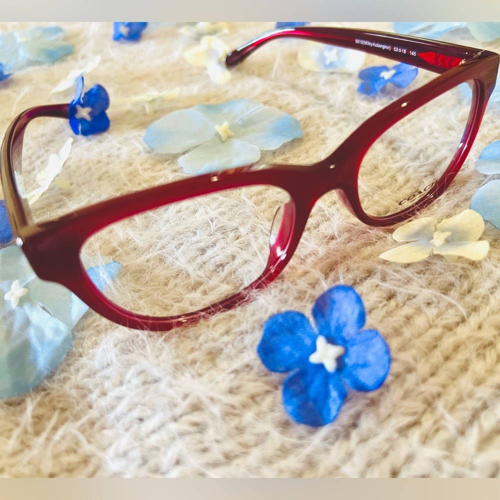 Coach Red Eyeglasses - Picture 2 of 8